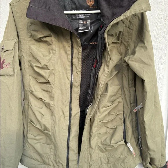 Mission Six Falcon Series Jacket XS RECCO Hooded Olive Green Snow Ski Ride - Picture 8 of 16